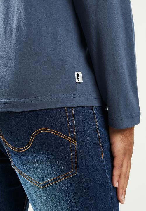 JEEP - Bailey long sleeve graphic tee - blue