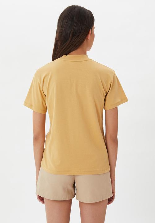 Trendyol - Stand collar basic knitted t-shirt - camel