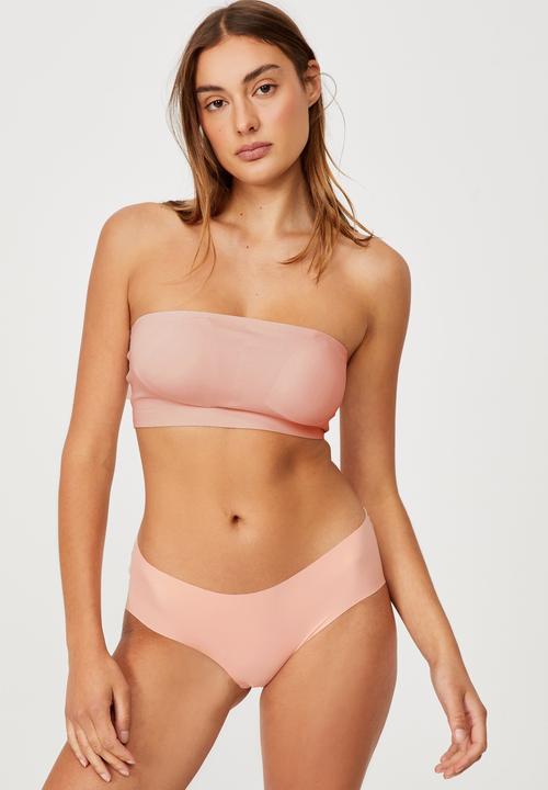 Cotton On - Invisible bonded bandeau - marshmellow pink