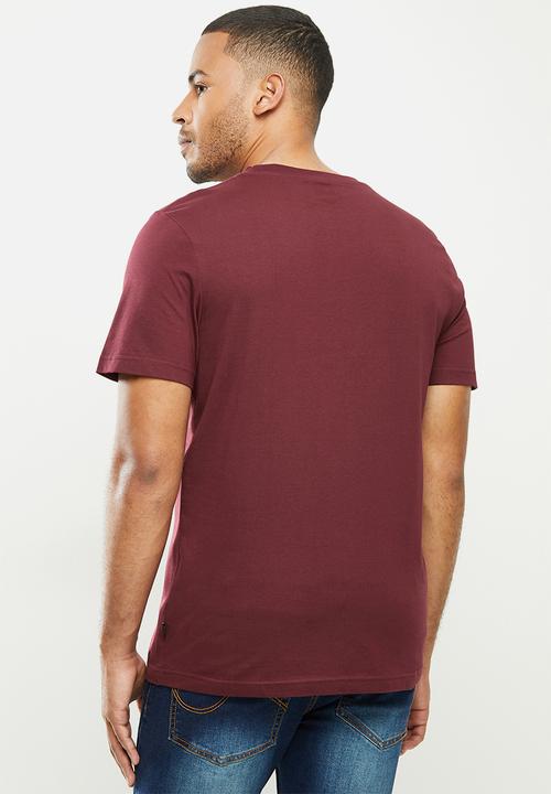 JEEP - Men's logo short sleeve tee - burgundy 