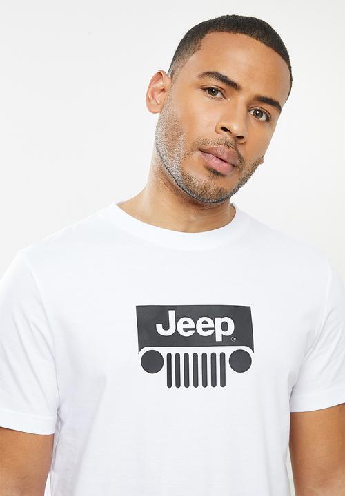 JEEP - Archie short sleeve logo tee - white