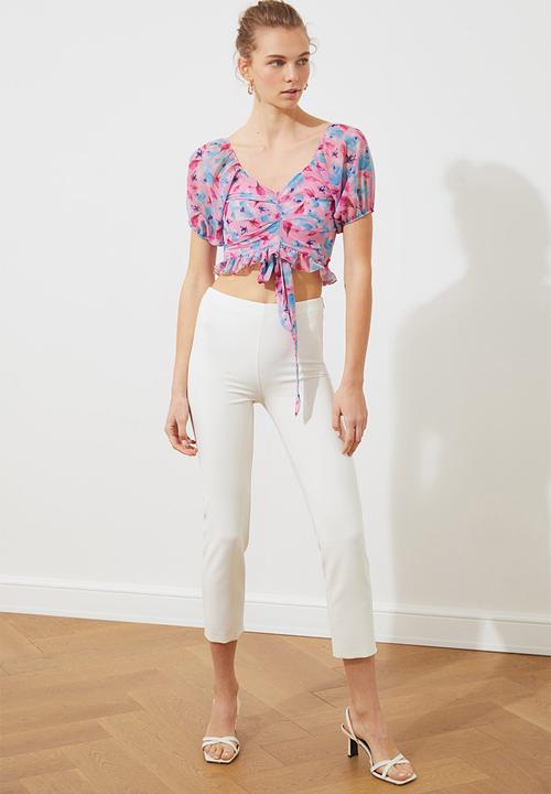 Trendyol - Lila crop blouse - lilac