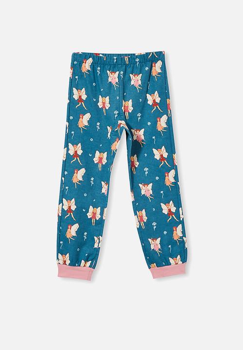 Cotton On - Edith long sleeve pyjama set - teal storm