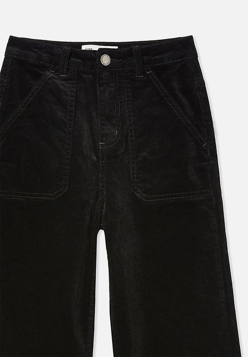 Free by Cotton On - Elka wide leg jean - black