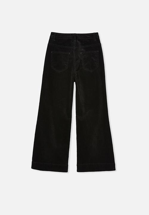 Free by Cotton On - Elka wide leg jean - black