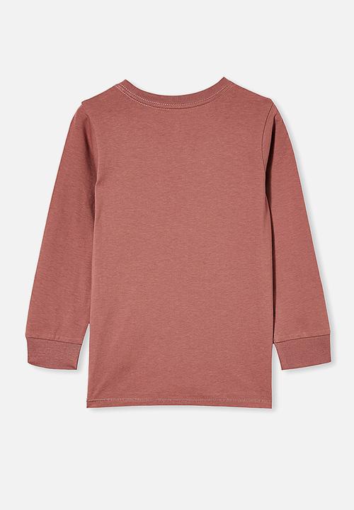 Cotton On - Max long sleeve tee - dusty berry