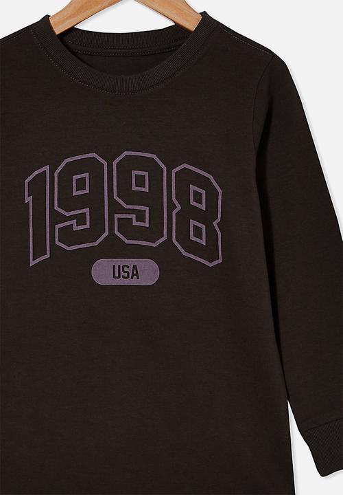 Cotton On - Max long sleeve tee - black 