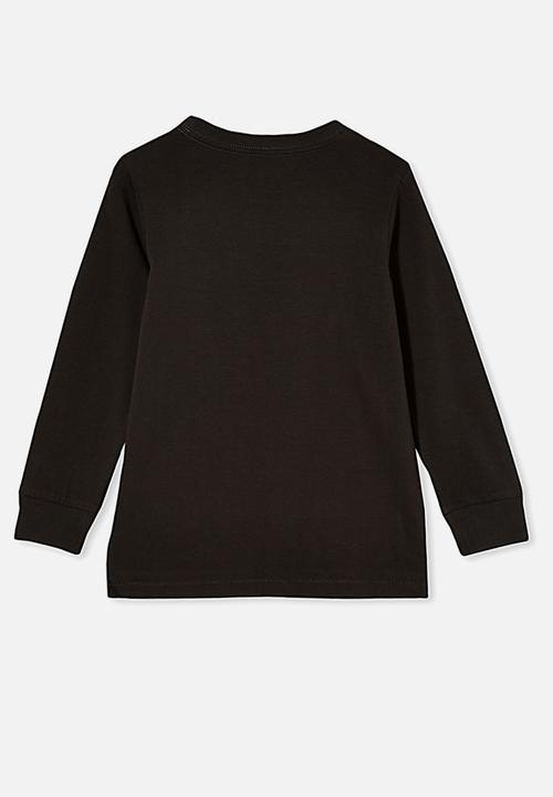 Cotton On - Max long sleeve tee - black 