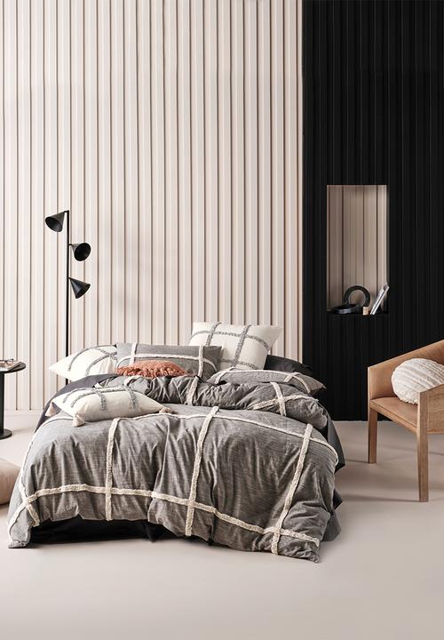 Linen House - Lyndon duvet cover set - black