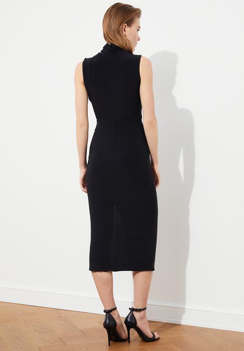 Trendyol - Waist detailed dress - black