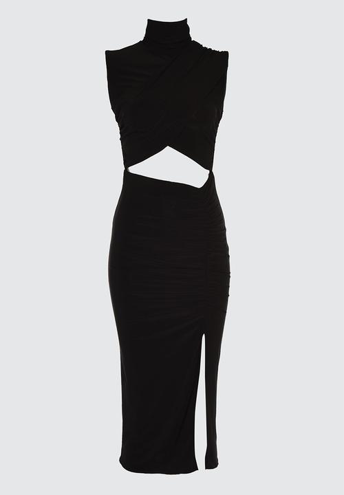 Trendyol - Waist detailed dress - black