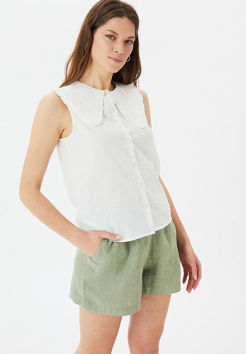 Trendyol - Ekru blouse - white