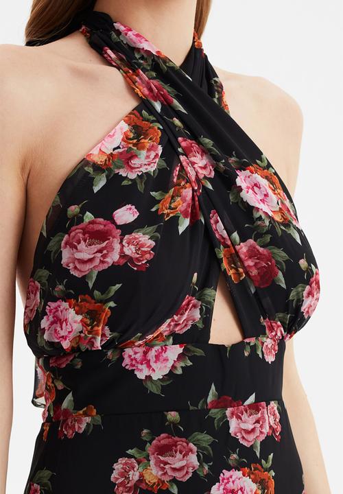 Trendyol - Collar detailed evening dress - multi