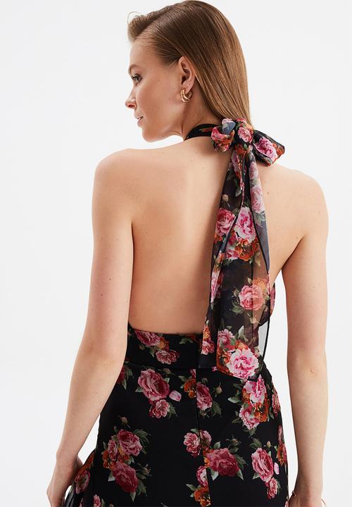 Trendyol - Collar detailed evening dress - multi