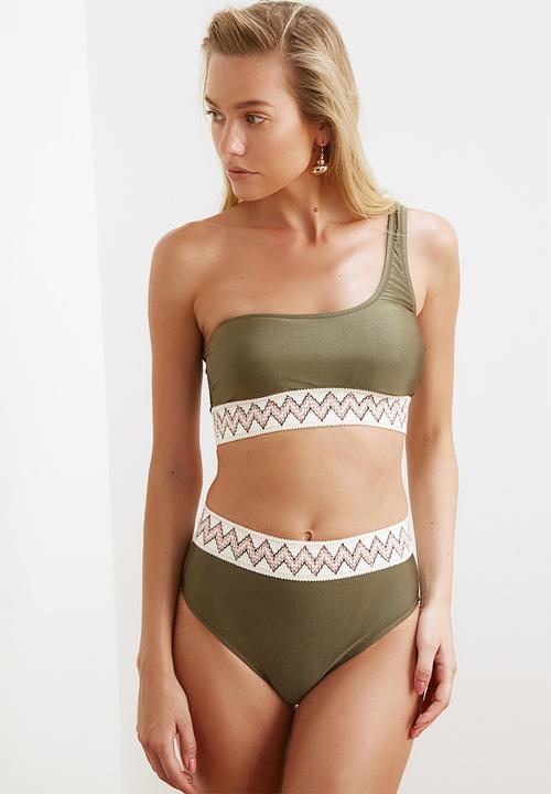 Trendyol - Haki bikini bottom - khaki