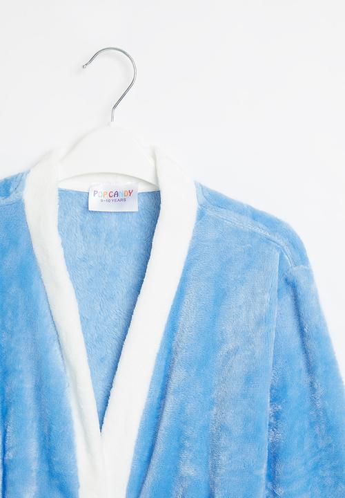 Pop Candy - Boys robe - blue & white