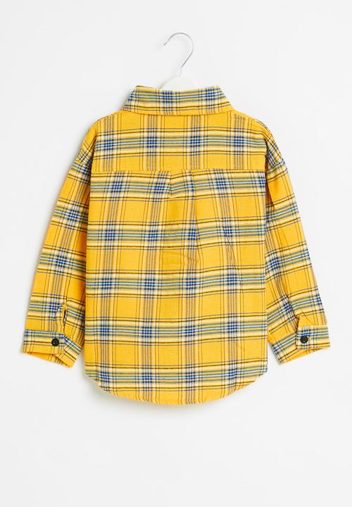 Rebel Republic - Girls check shirt - yellow