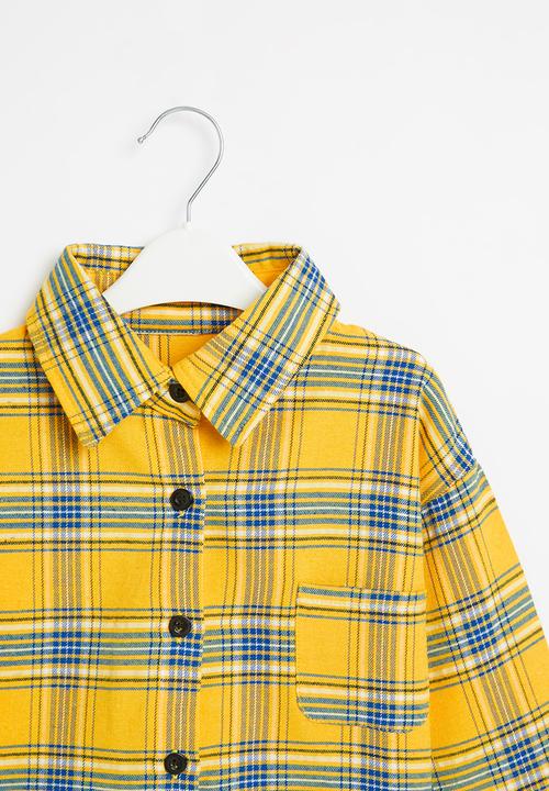 Rebel Republic - Girls check shirt - yellow