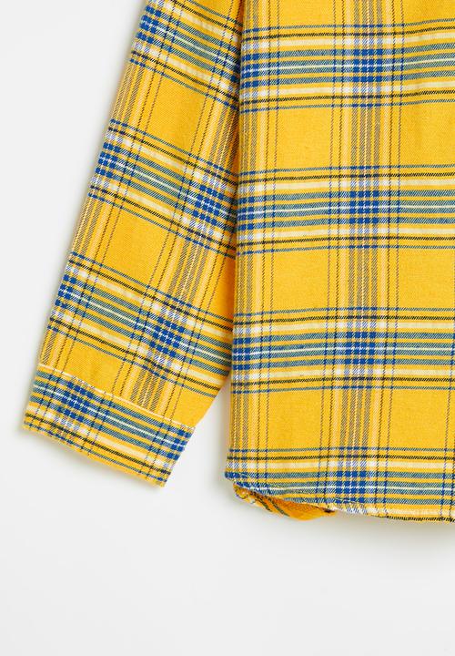 Rebel Republic - Girls check shirt - yellow