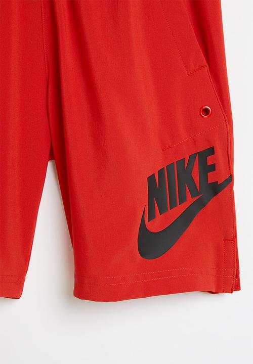 Nike - B nsw woven hbr short - university red/gym red/white