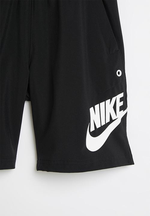 Nike - B nsw woven hbr short - black/iron grey/white/white