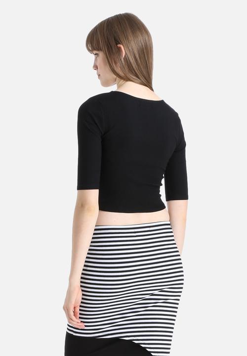 MINKPINK - Tick Tock 3/4 Sleeve Tee