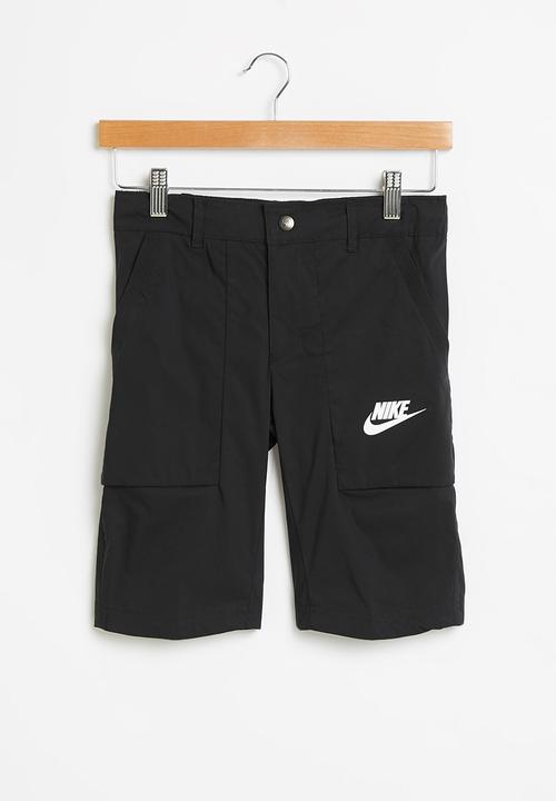 Nike - B nsw ssnl cargo short - black & white