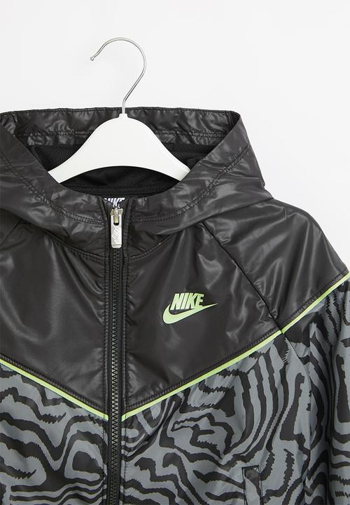 Nike - Nkg electric zebra windrunner - black