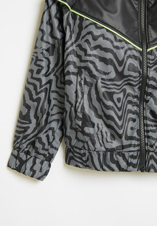 Nike - Nkg electric zebra windrunner - black