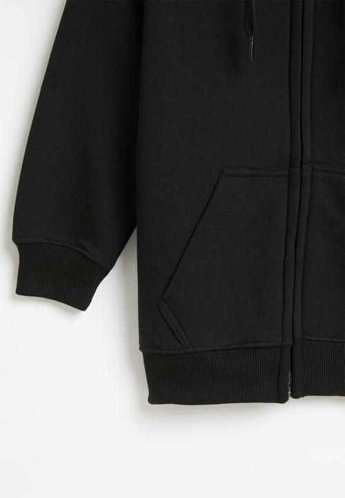 Ben Sherman - Boys cat zip through hoodie - black