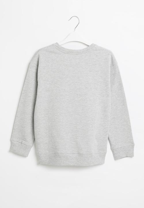 MANGO - Sweatshirt bisous - grey 