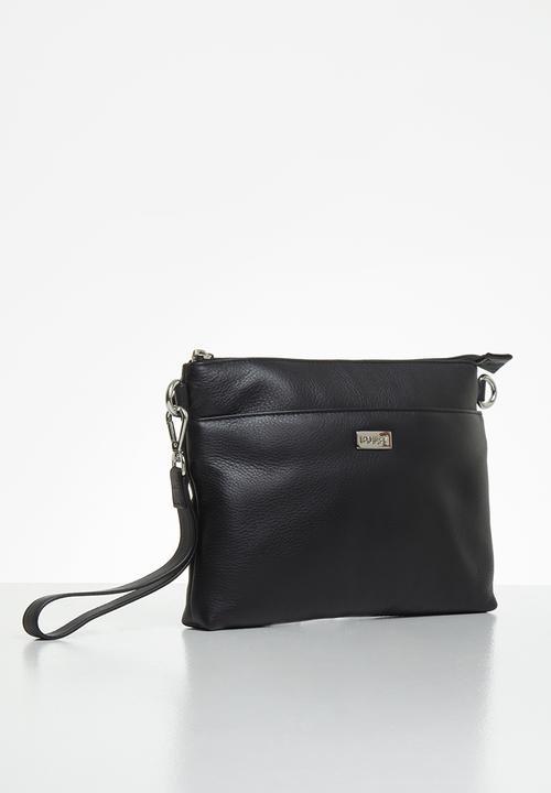 BUSBY - Bardot clutch crossbody - black