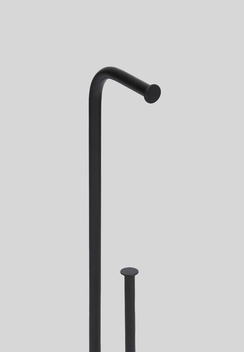 Sixth Floor - Marble-effect toilet roll holder - matte black