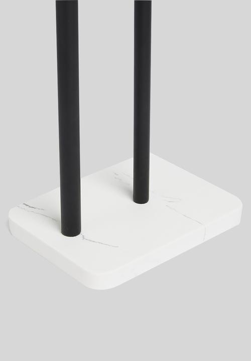 Sixth Floor - Marble-effect toilet roll holder - matte black