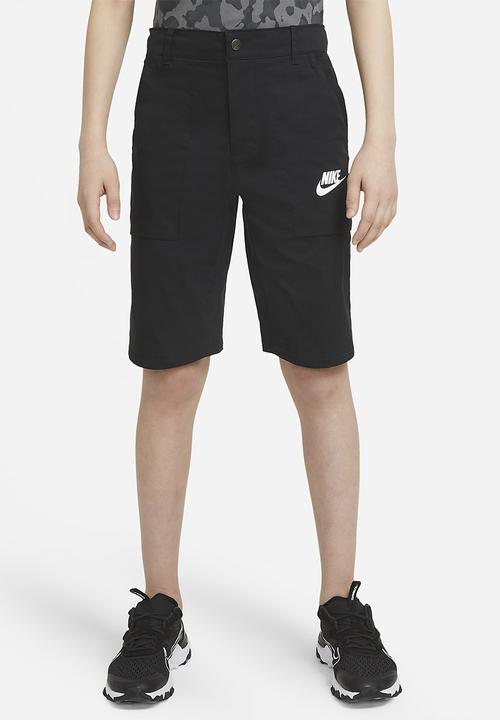 Nike - B nsw ssnl cargo short - black & white