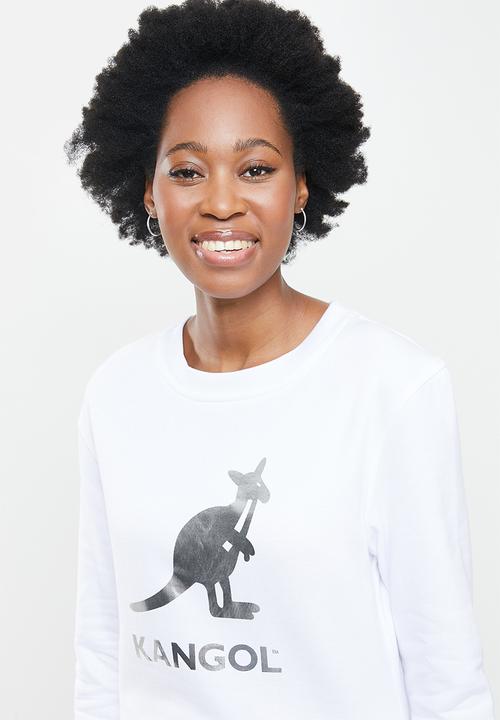 KANGOL - Ladies pastel slouch top - white