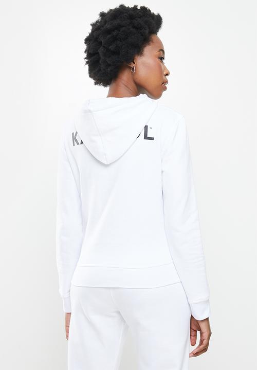 KANGOL - Ladies pastel hoodie top - white
