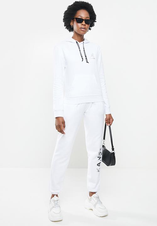 KANGOL - Ladies pastel hoodie top - white