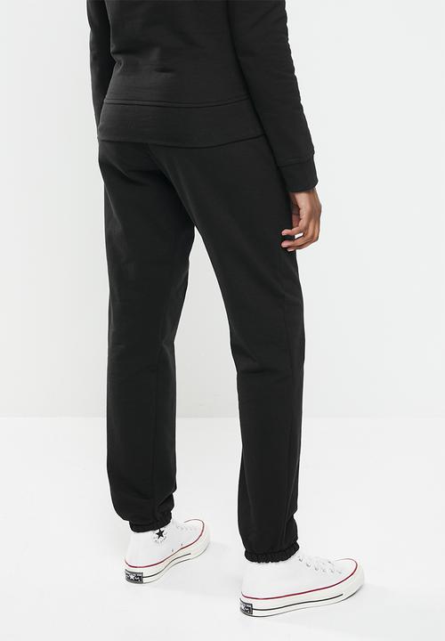 KANGOL - Ladies pastel track pants - black
