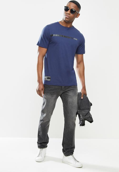 JEEP - Aaron short sleeve graphic tee - blue