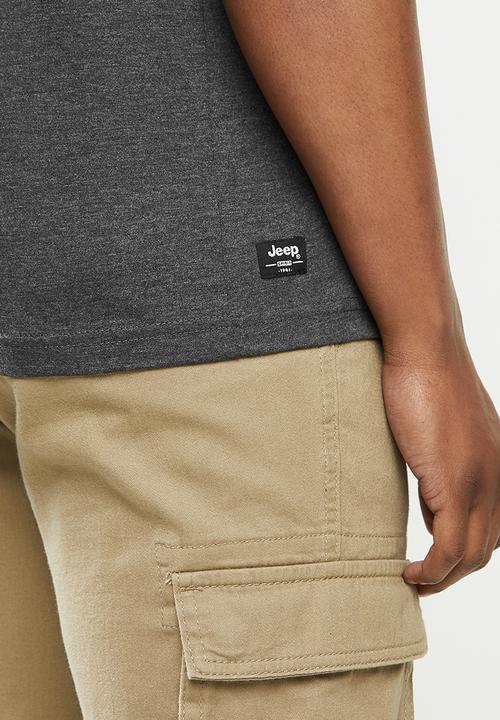 JEEP - Dean short sleeve logo tee - grey 
