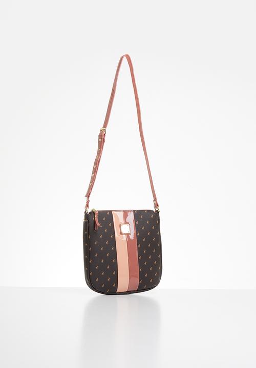 POLO - Brighton revival crossbody bag - brown & pink 