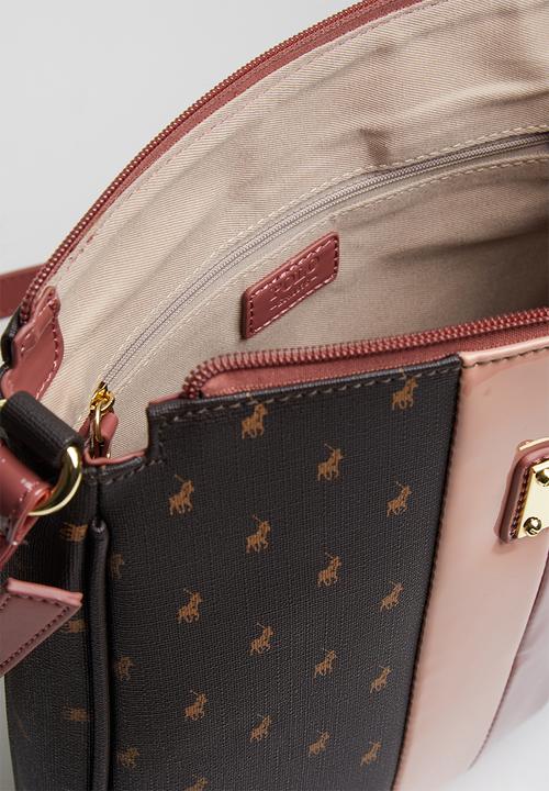 POLO - Brighton revival crossbody bag - brown & pink 
