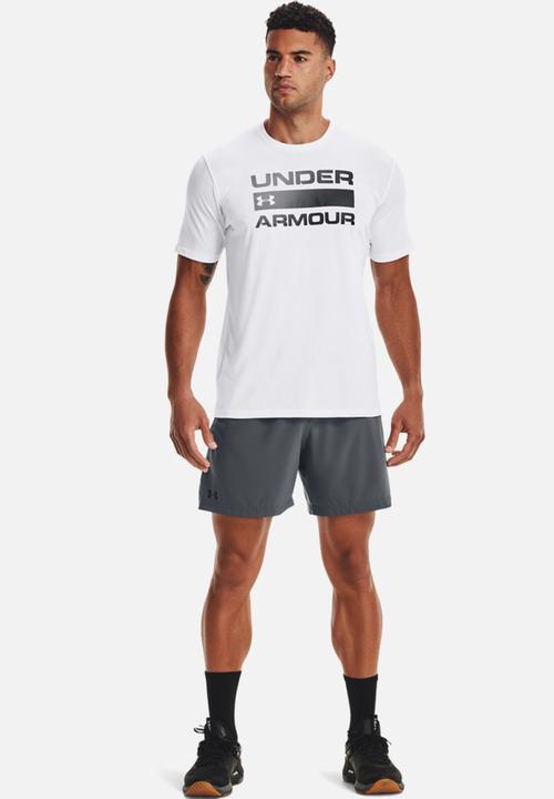 Under Armour - Ua team issue wordmark short sleeve tee - white