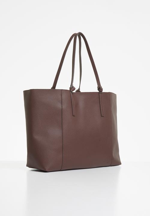 MANGO - Placa bag - brown