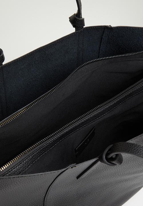 MANGO - Placa bag - black