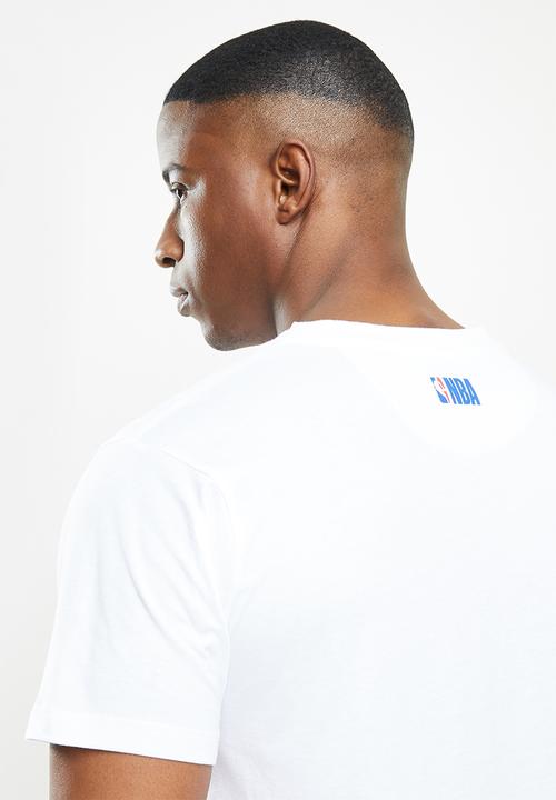 NBA - Golden state straight hem printed T-shirt - white