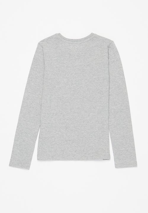 GUESS - Heart guess tri tee - grey 