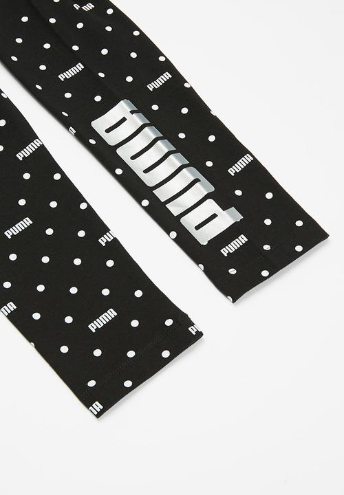 PUMA - Graphic aop leggings - black