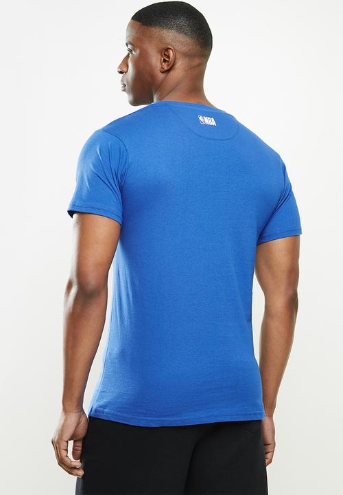 NBA - Icon warriors basketball straight hem printed T-shirt - blue